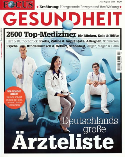 Dr. Ullrich Gebhardt zählt zu Deutschlands TOP-Medizininern
